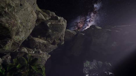 4K-Astrophotography-star-trails-over-sandstone-canyon-walls